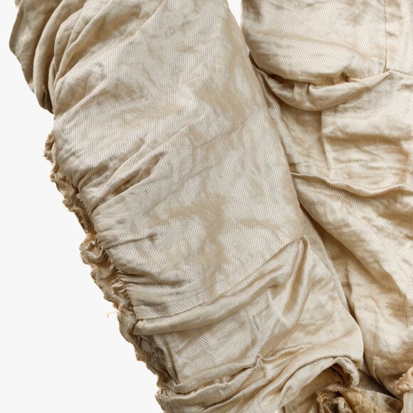 Donna Karan Metallic Silk Gold Ruched Jacket - Picture 6 of 10